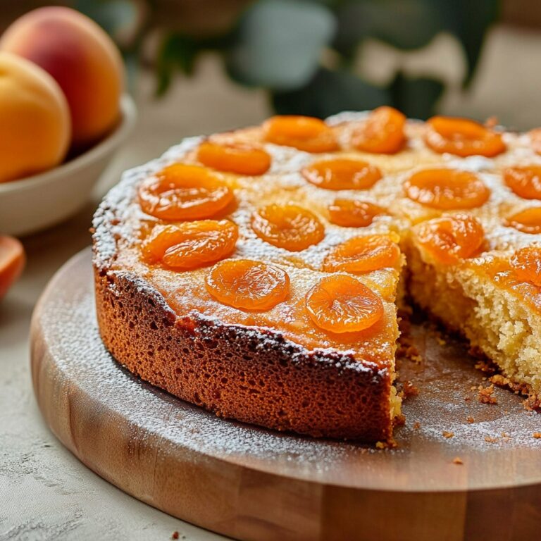 Moist Dried Apricot Almond Cake Recipe