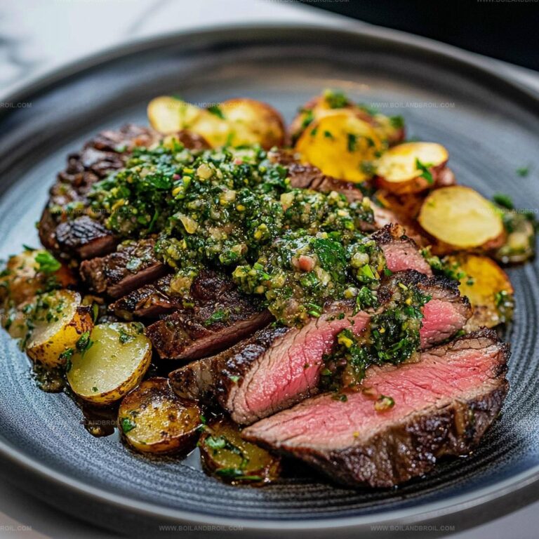 Flank Steak with Chimichurri Sauce Recipe