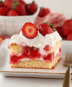 Strawberry Shortcake Sheet Cake Recipe