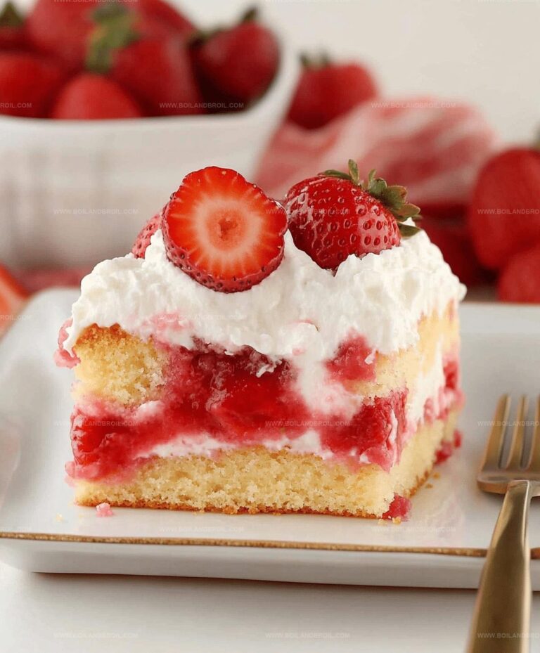 Strawberry Shortcake Sheet Cake Recipe