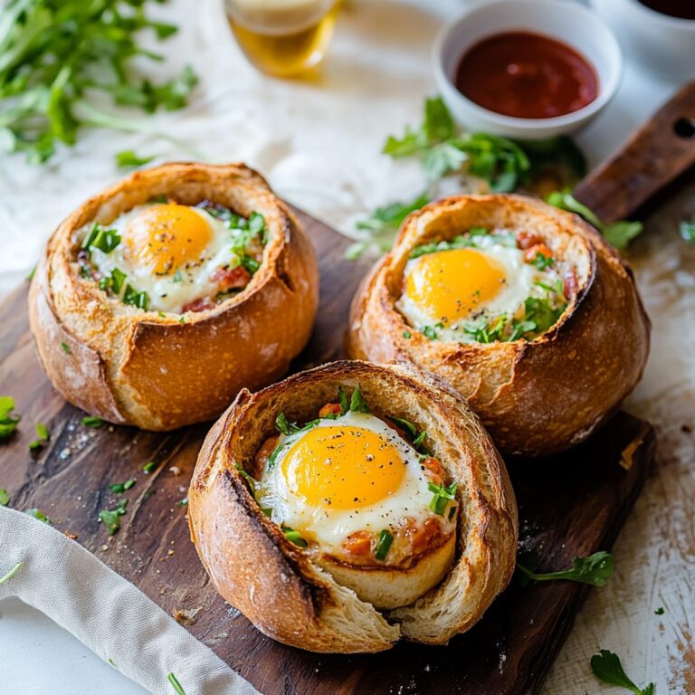 Customizable Breakfast Bread Bowls Recipe