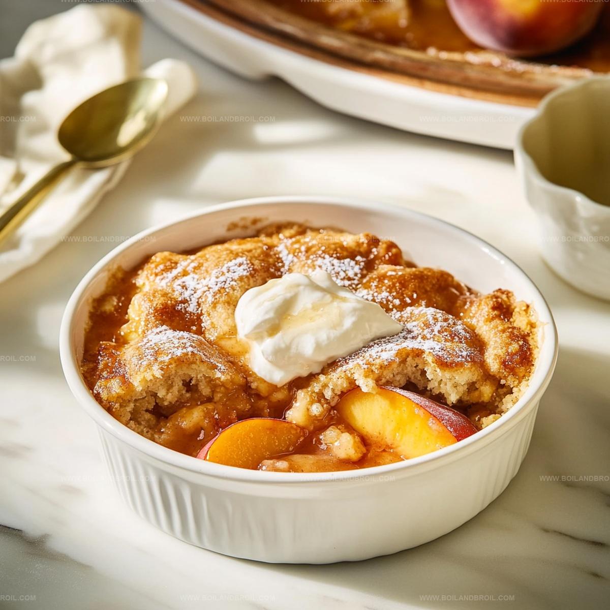 Easy Cinnamon Sugar Peach Cobbler Recipe