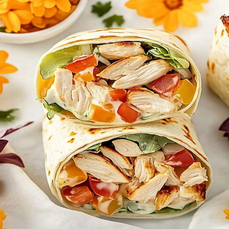 Healthy Grilled Chicken Ranch Wraps Recipe