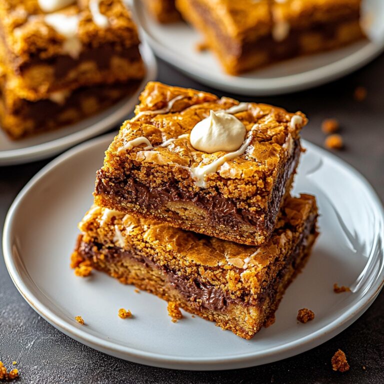 Indulgent Nutella Pumpkin Blondies Recipe