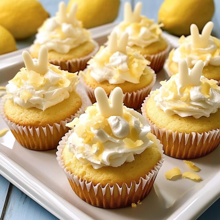 Lemon Bunny Cupcakes Recipe