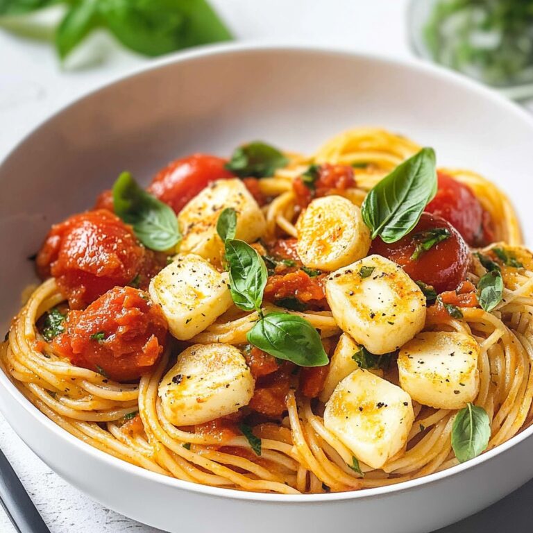 Creamy Halloumi Pasta with Tomato Sauce Recipe