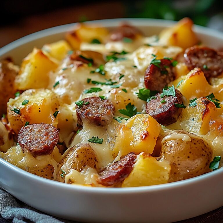 Cheesy Ranch Potatoes & Sausage Bake Recipe