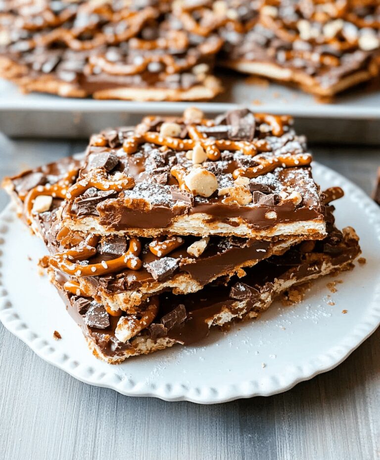 Crack With Pretzels, Chocolate, And Toffee Recipe