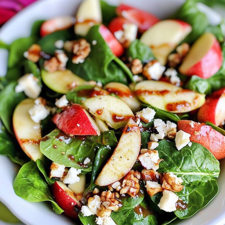 Hot Spinach Apple Salad Recipe