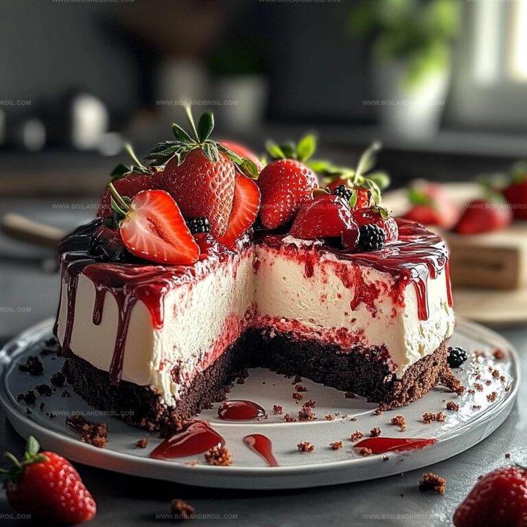 Red Velvet Strawberry Cheesecake Recipe