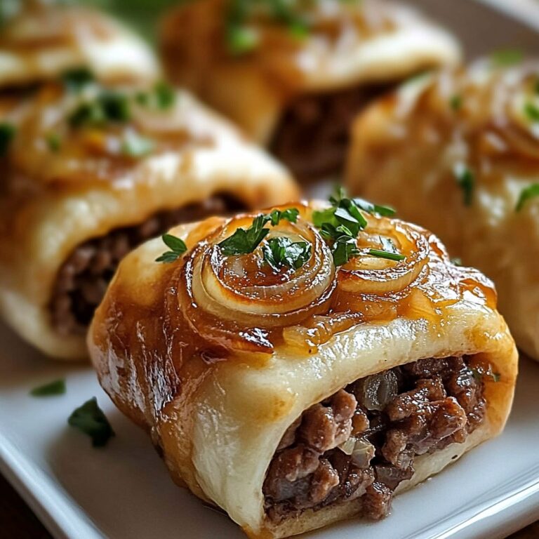 French Onion Beef Roll-Ups Recipe