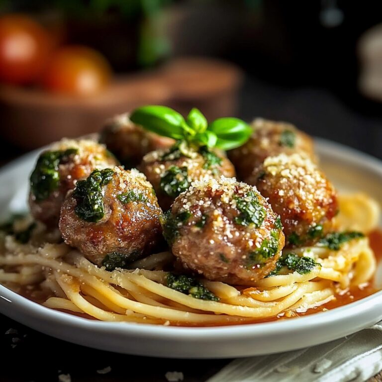 Flavorful Basil & Garlic Meatballs Recipe