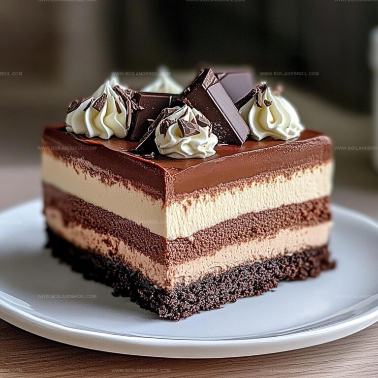 Triple Chocolate Mousse Cake Bliss Recipe