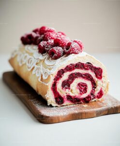 Christmas Raspberry Cake Roll Recipe