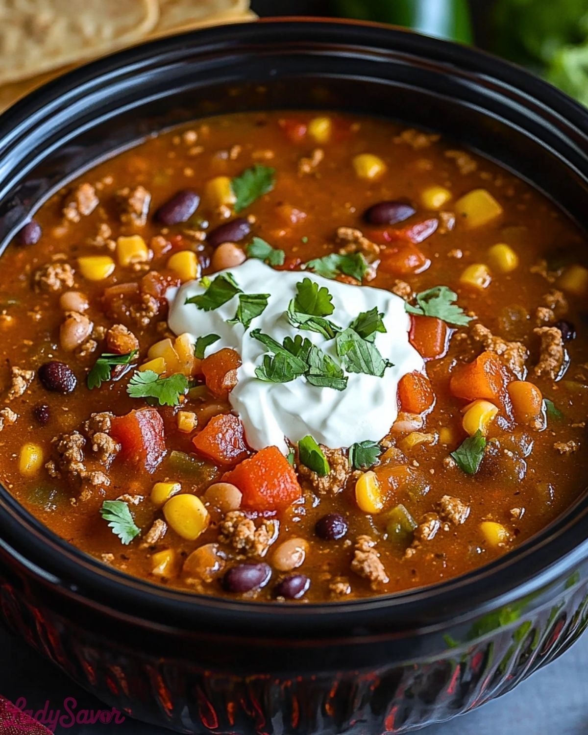 Crock Pot Taco Soup Recipe