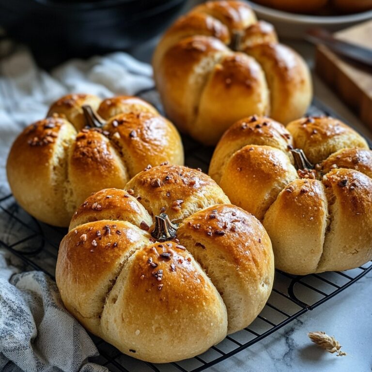 Pumpkin Shaped Bread Bowls Recipe