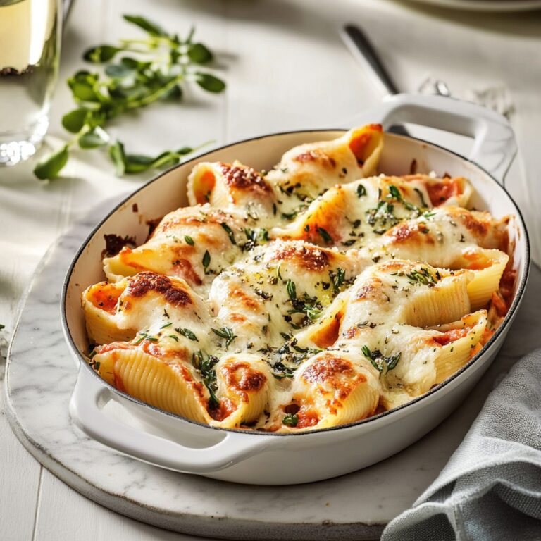 Stuffed Pasta Shells (Vegetarian) Recipe
