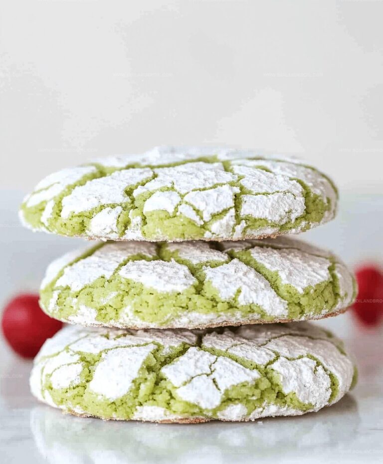 Grinch Crinkle Cookies (vegan) Recipe