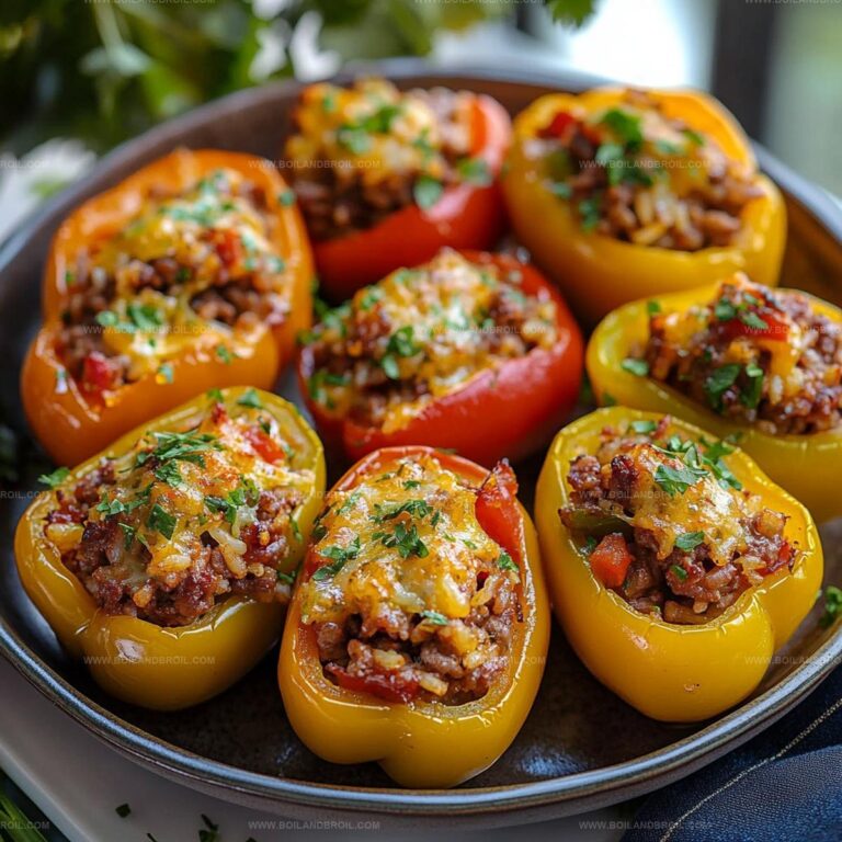Stuffed Mini Peppers with Beef Rice Recipe