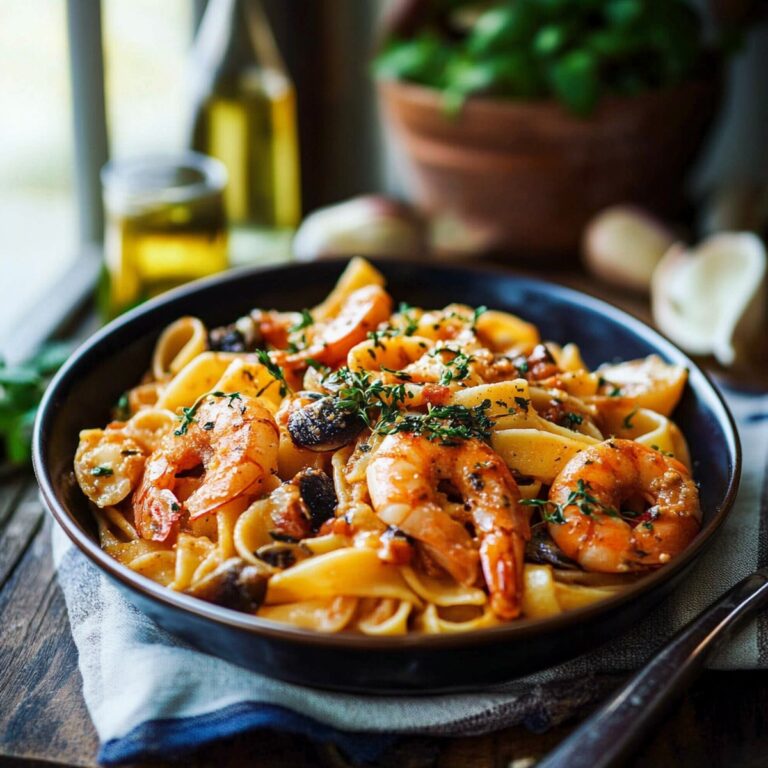 Seafood Pasta in Creamy Sauce Recipe