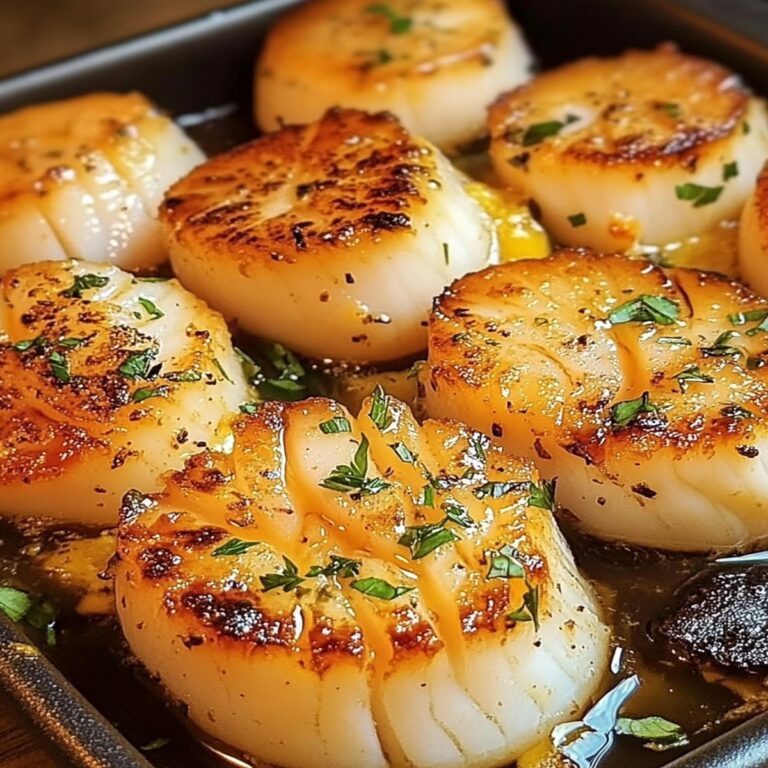 Garlic Butter Baked Scallops Recipe