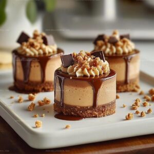 Decadent Chocolate Peanut Butter Mini Cheesecakes Recipe