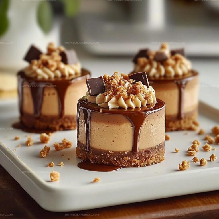 Decadent Chocolate Peanut Butter Mini Cheesecakes Recipe