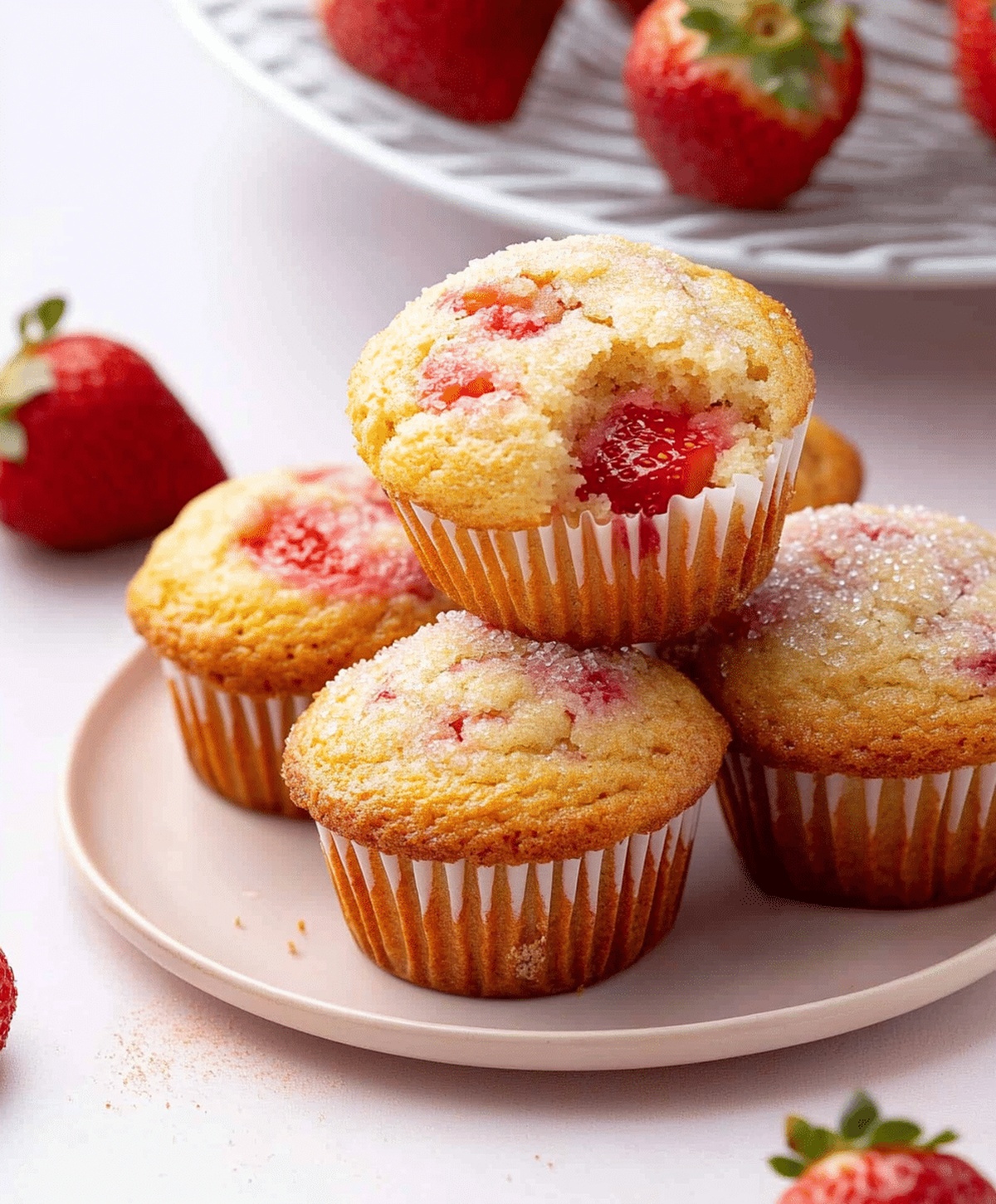 Easy Strawberry Muffins Recipe