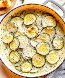 Creamy Parmesan Zucchini Recipe