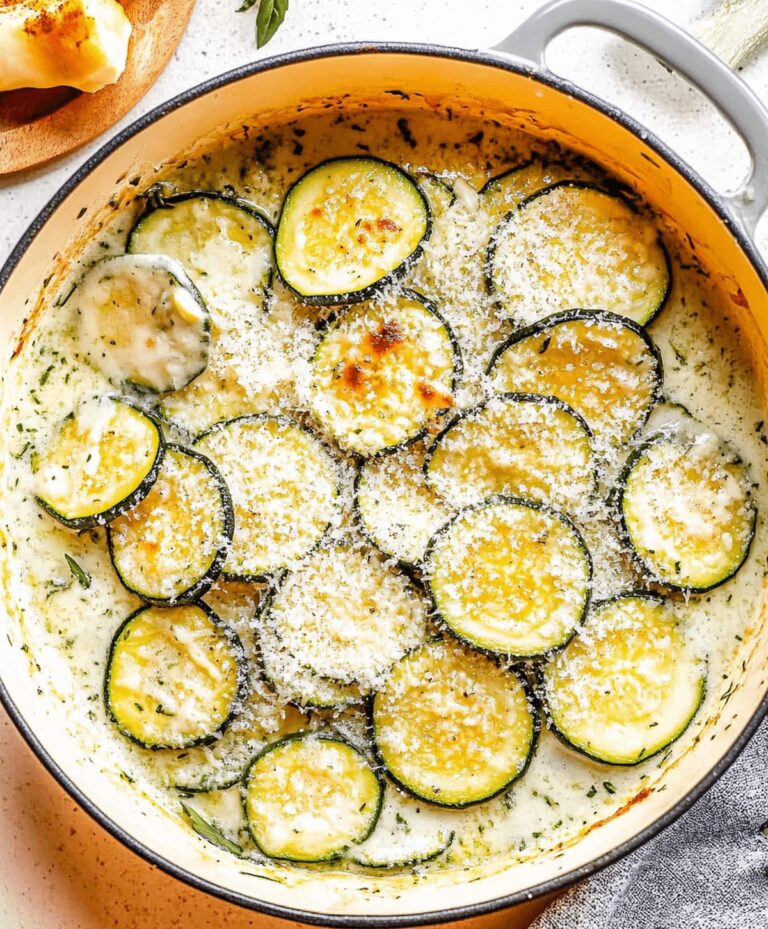 Creamy Parmesan Zucchini Recipe