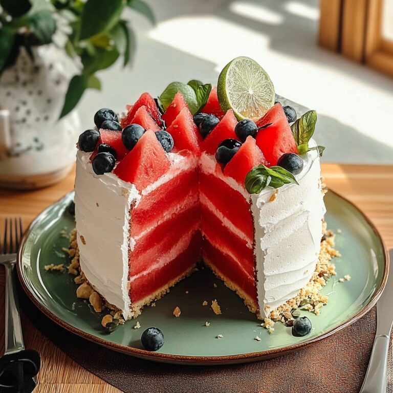 Refreshing Watermelon Cake Recipe