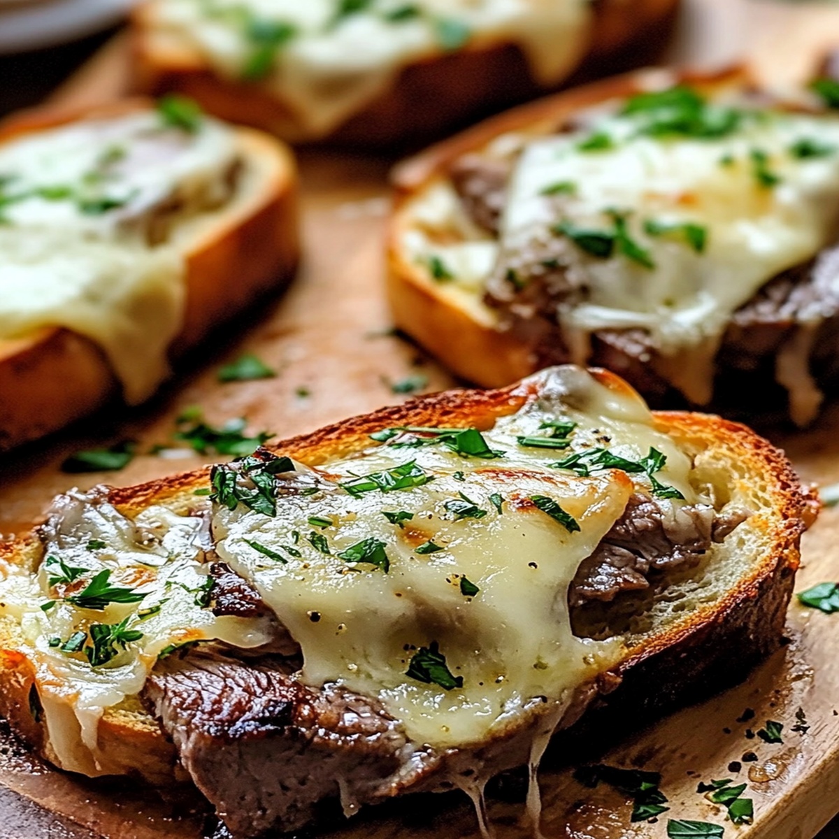 Steak Garlic Cheese Bread Recipe