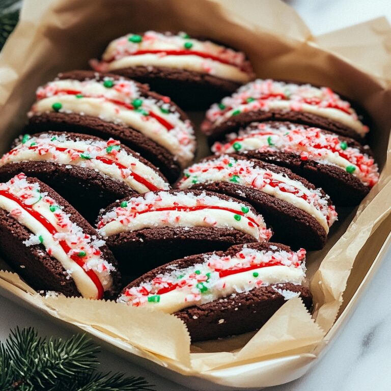 Striped Peppermint Sandwich Cookies Recipe
