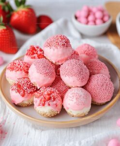 No-bake Strawberry Cheesecake Bites Recipe