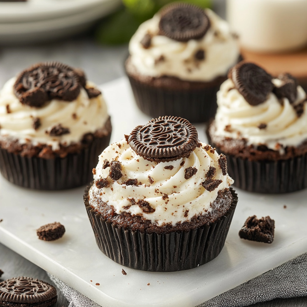 Peppermint Oreo Mini Cheesecakes Recipe
