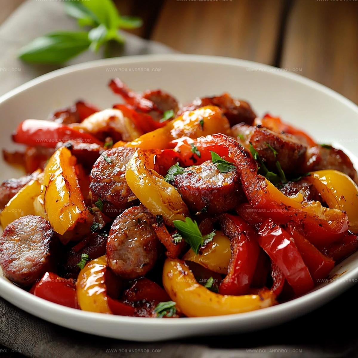 Simple Baked Sausage and Peppers Recipe