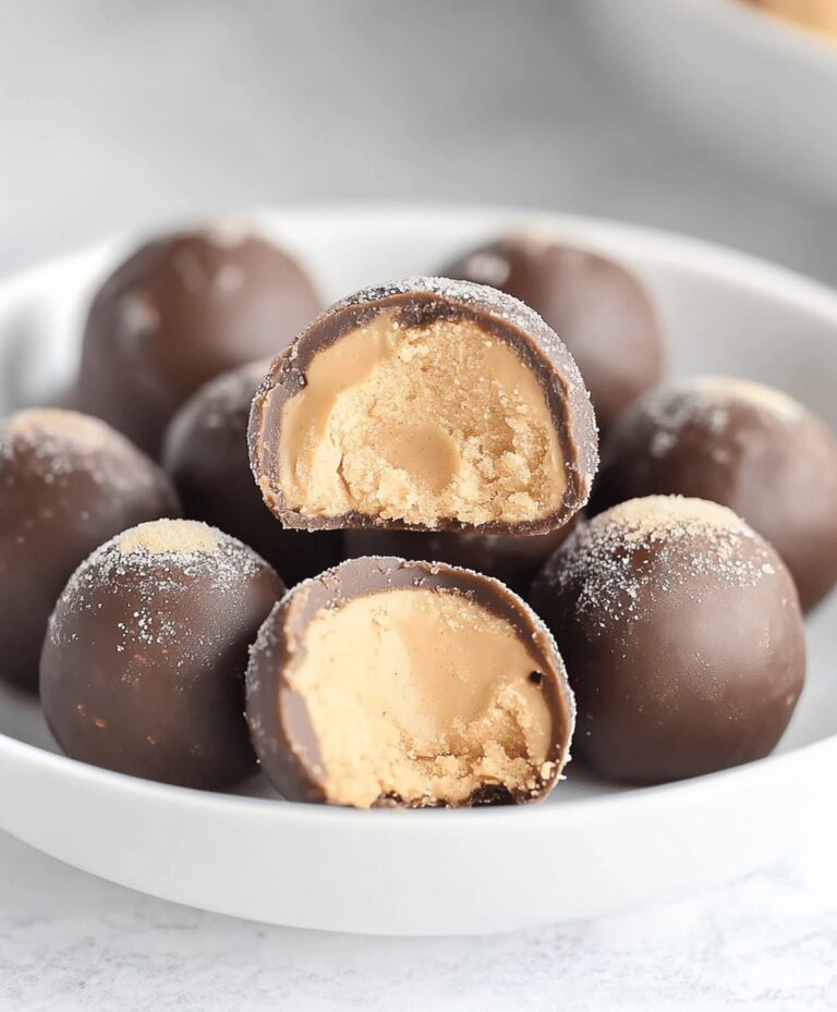Easy 4 Ingredient Buckeyes Peanut Butter Balls Recipe