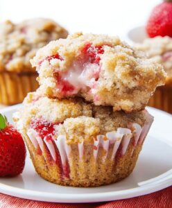Strawberry Crumb Cake Muffins Recipe