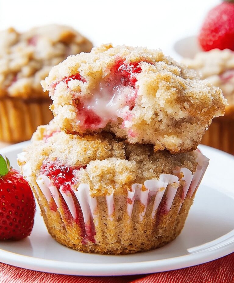 Strawberry Crumb Cake Muffins Recipe