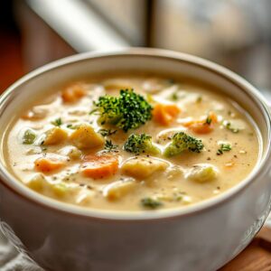 Creamy Slow Cooker Vegetable Soup Recipe