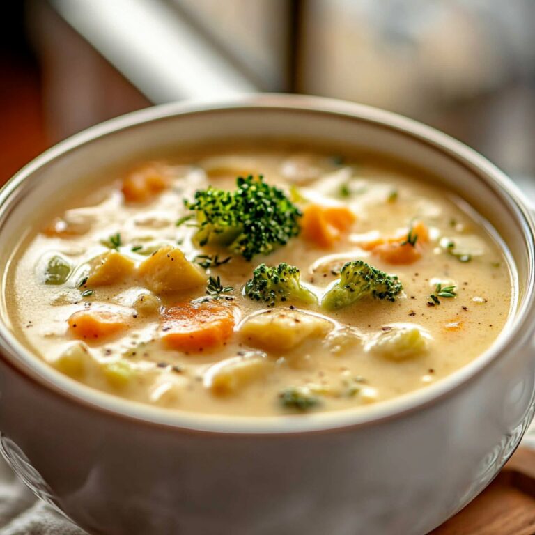 Creamy Slow Cooker Vegetable Soup Recipe