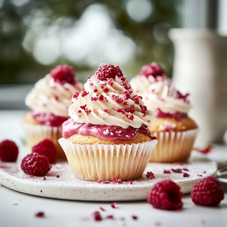 Raspberry White Chocolate Cupcakes Recipe