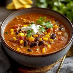 Easy & Creamy Taco Soup Recipe