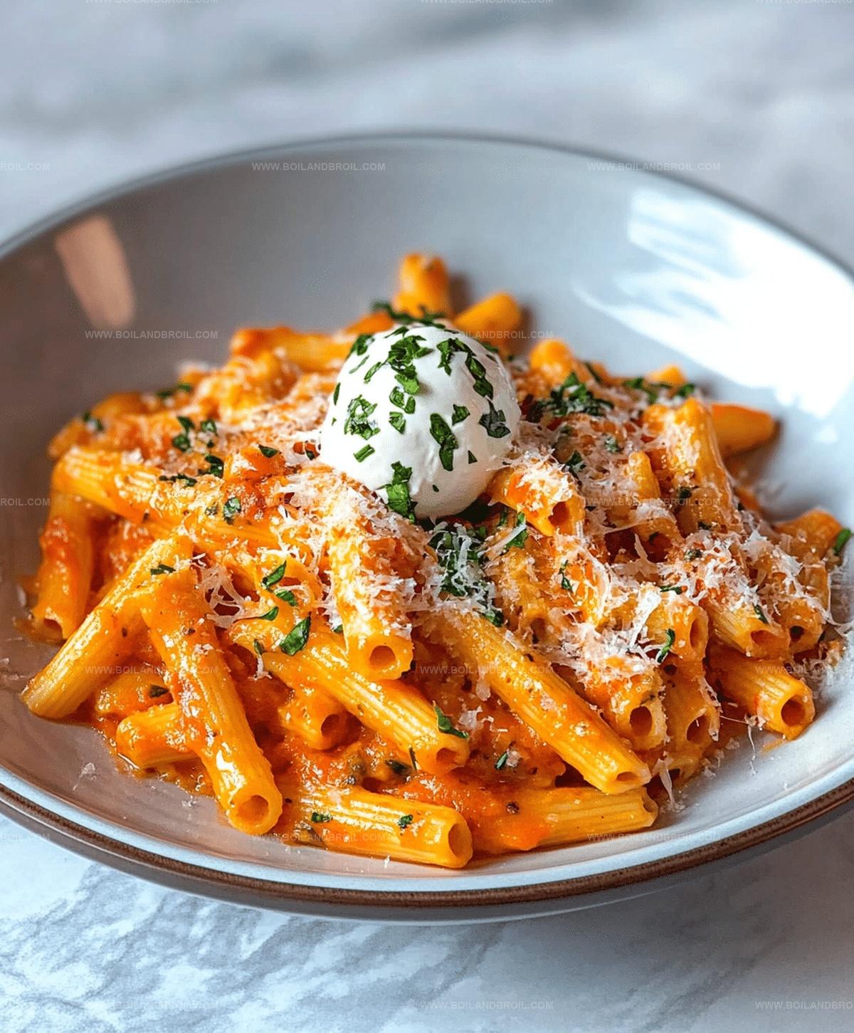 Easy And Creamy Tomato Garlic Pasta Recipe