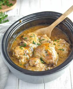 Slow Cooker Honey Mustard Chicken Thighs (Gluten-Free) Recipe