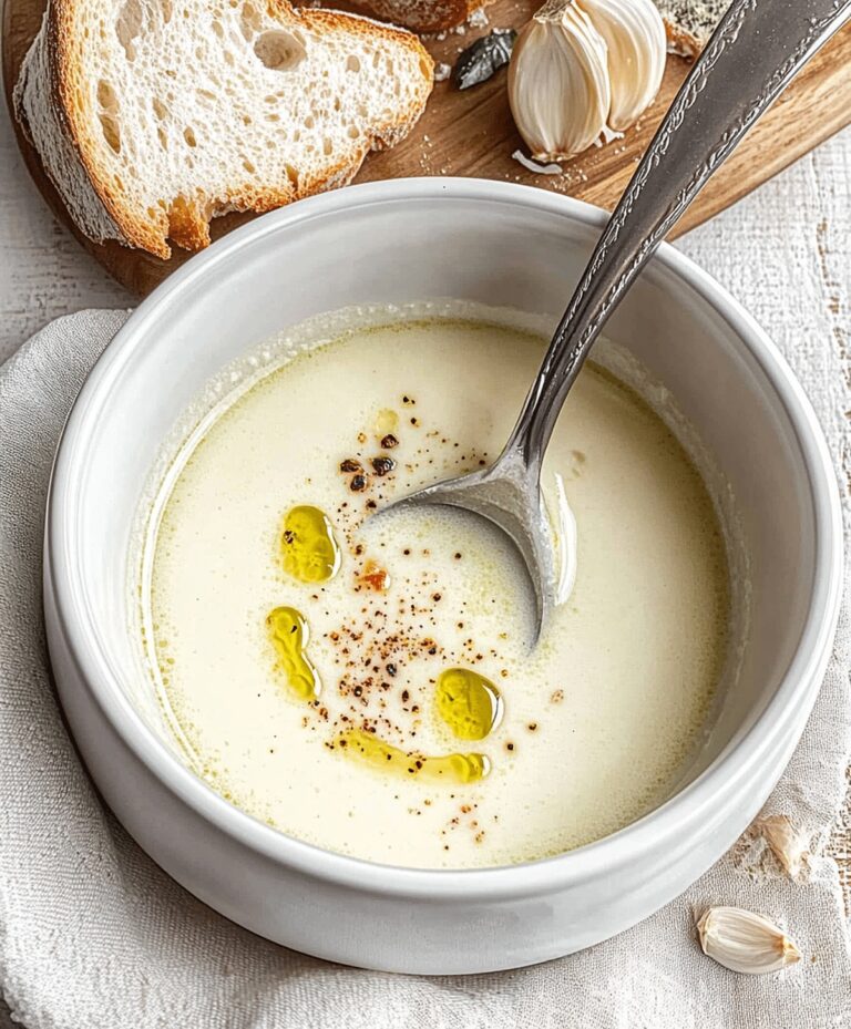 Country French Garlic Soup Recipe