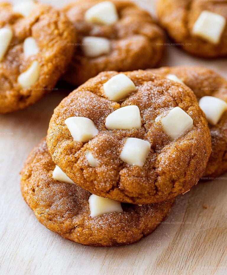 White Chocolate Pumpkin Snickerdoodles Recipe