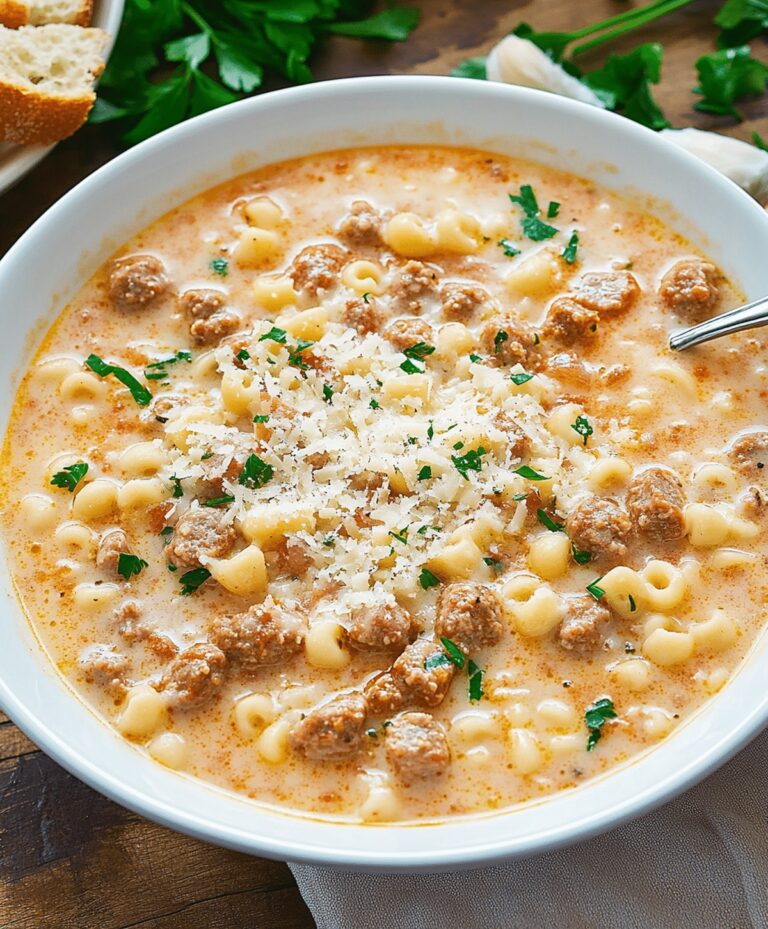 Creamy Parmesan Sausage Soup Recipe