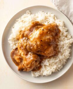 Smothered Chicken With Rice Recipe