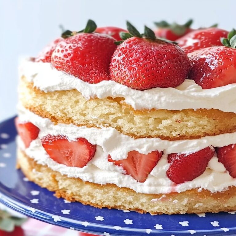 Strawberries Cream Cake Recipe